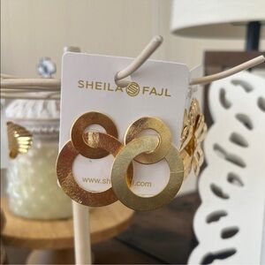 Sheila Fajl Gold Circle Earrings